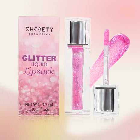 SHCOETY Glitter Liquid Lipstick | Moisturizing Color-Changing Shimmer Lip Gloss
