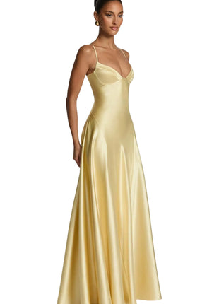 Satin Strapless Deep V-Neck Maxi Evening Gown
Women's Elegant Satin Strapless Evening Dress
Deep Purple Satin Maxi Formal Gown
Creamy Yellow Strapless Satin Evening Dress
Versatile Satin Deep V-Neck Maxi Gown