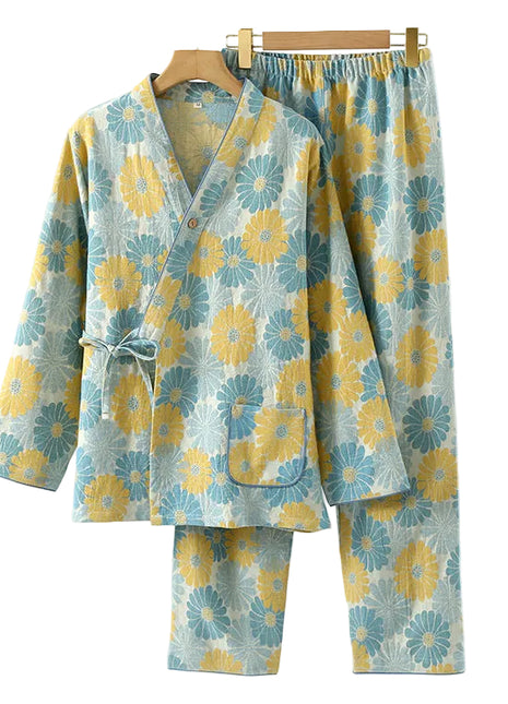 Versatile Women's Pure Cotton Floral Pyjama Set BLNDL
