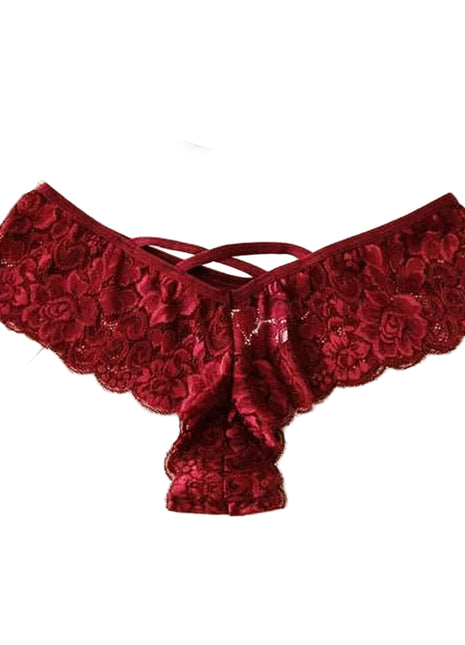 Women's Low Waist Red Floral Lace Thong
Elegant Jacquard Lace Red Thong Underwear
Soft Stretch Lace Women's Red Panties
Versatile Floral Lace Thong Red Panties