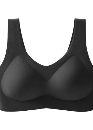 Comfortable Nylon Seamless Bra with Fixed Cups blndl