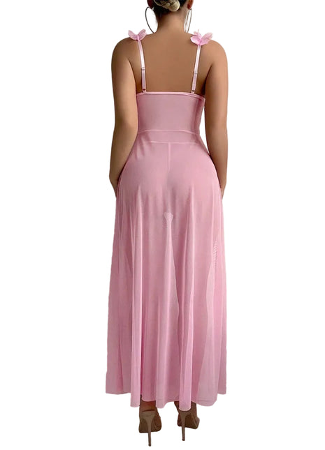 Lightweight Pink Suspender Nightdress BLNDL