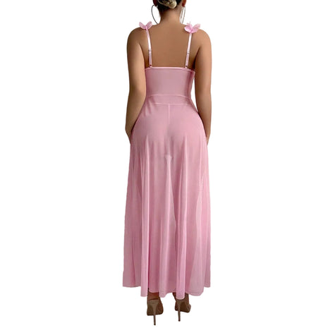 Lightweight Pink Suspender Nightdress BLNDL