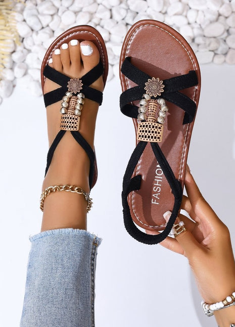 Simple Metal Decorative Sandals