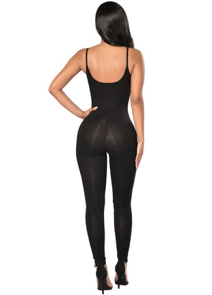 Women's Skinny Backless Sling Jumpsuit in Modern Stretch Fit