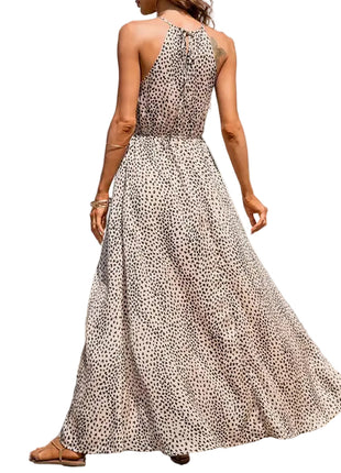 Versatile Women's Polka Dot Maxi Dress