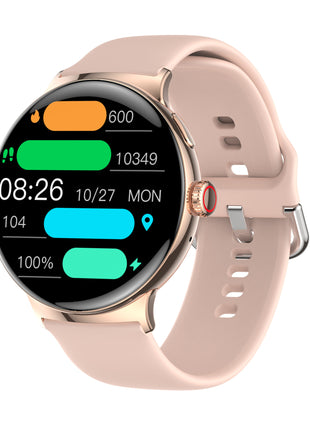 Smart Watch Lanyard with 1.43-inch AMOLED HD display

Lanyard smartwatch with Bluetooth calling and music playback

Smart Watch Lanyard featuring 110 sport modes

AMOLED smartwatch with zinc alloy body and modern finish

Smart Watch Lanyard in black with matching strap

Smart Watch Lanyard colour options in silver gray and gold pink

Smart Watch Lanyard package with strap, lanyard, connector, and charger