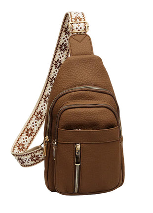 Soft Leather Retro Crossbody Handbag | Women's Vintage PU Leather Shoulder Bag brown