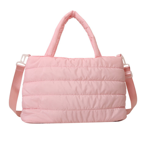 Soft Nylon Handbag – Lightweight Comfort Meets Everyday Style pink