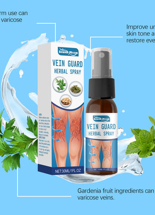 South Moon VeinGuard Spray Herbal para el Cuidado Corporal | Spray Herbal Calmante y Refrescante para la Piel