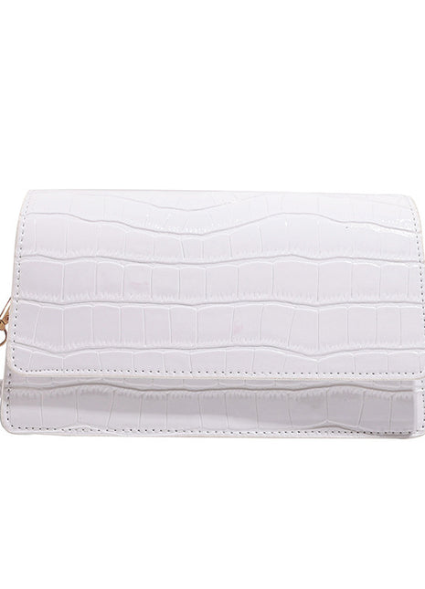 Square Messenger Shoulder Handbag – Classic Style for Every Occasion white