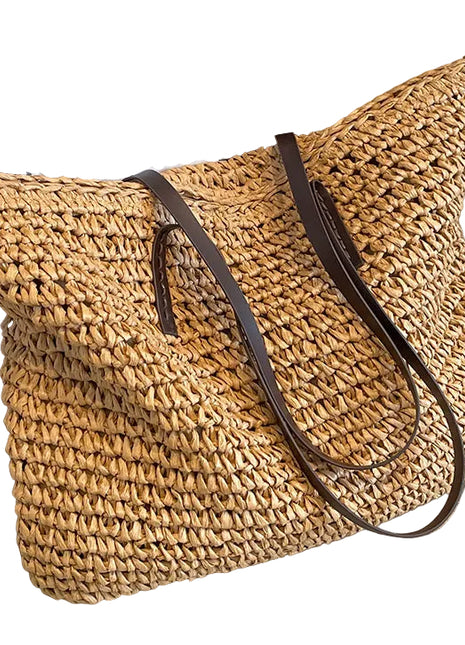 Summer Woven Handbag – Natural Style for Sunny Days brown