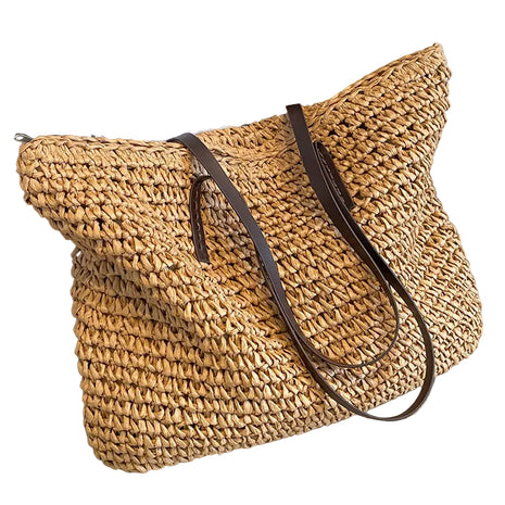 Summer Woven Handbag – Natural Style for Sunny Days brown