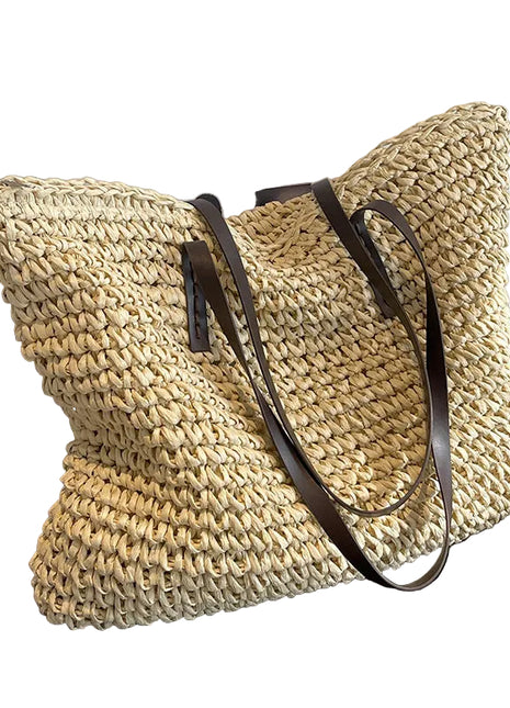 Summer Woven Handbag – Natural Style for Sunny Days khaki