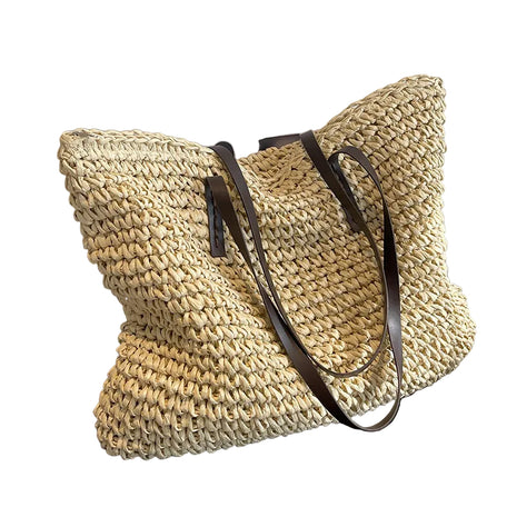 Summer Woven Handbag – Natural Style for Sunny Days khaki