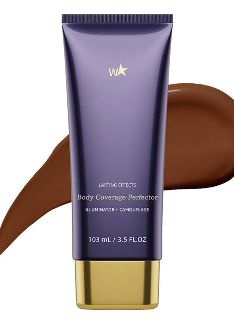 Long-lasting sweat-proof body concealer cream designed to cover imperfections and create a smooth natural finish.