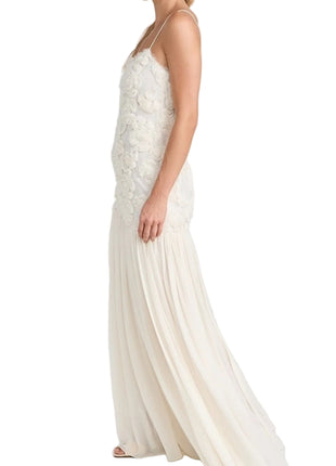 Women's Three-Dimensional Floral High Waist Dress