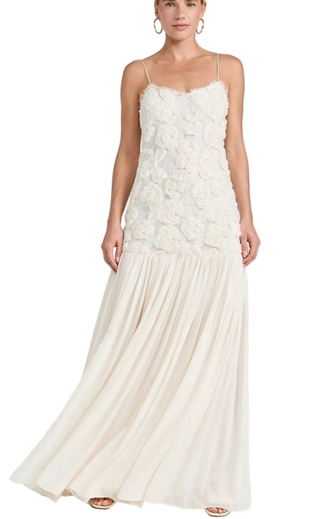 Versatile Three-Dimensional Floral Dress
