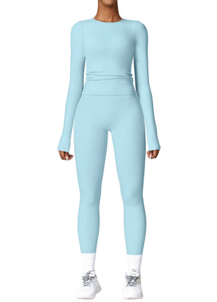Tight Fitting Nylon Spandex Activewear Set