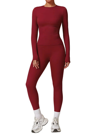 Tight Fitting Nylon Spandex Activewear Set