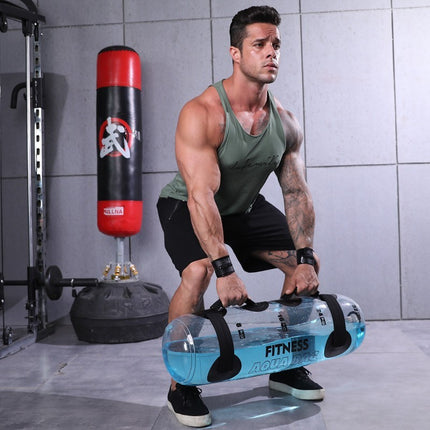 Transparent Cylindrical Weight-bearing Water Dumbbell Fitness Exercise Training Weightlifting Equipment