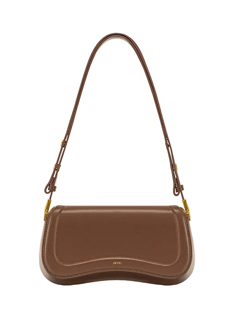 Urban Simplicity Leather Shoulder Handbag – Timeless Luxury for Everyday Living brown