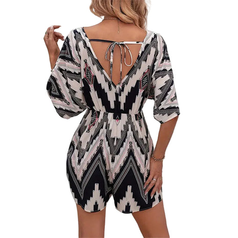 Sophisticated Black One-Piece Shorts Outfit for Women BLNDL