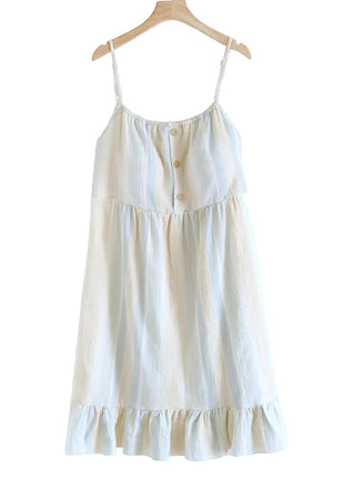 Breathable Summer Cotton Floral Nightdress