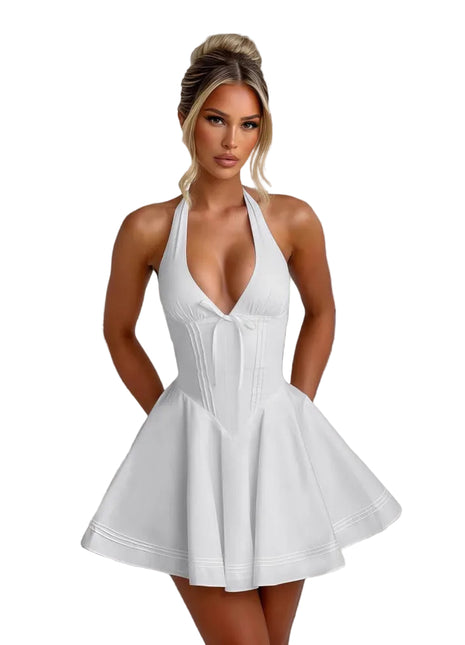 Versatile socialite mini dress for parties, vacations, dinners, celebrations, and elegant occasions.