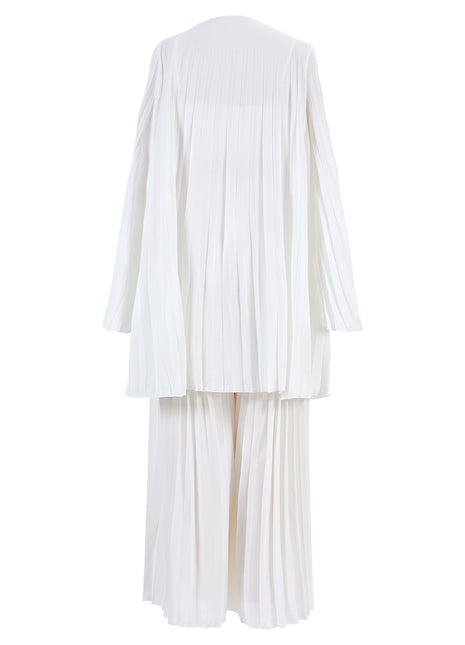 Women's White Pleated Vest Cardigan Wide-Leg Pants Set
Elegant White Three-Piece Matching Pants Suit
White Pleated Vest and Cardigan with Wide-Leg Trousers
Women's Elegant White Three-Piece Outfit
Versatile White Vest Cardigan and Wide-Leg Pants Set