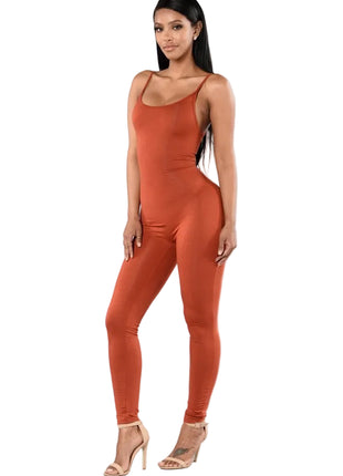 Women's Skinny Backless Sling Jumpsuit