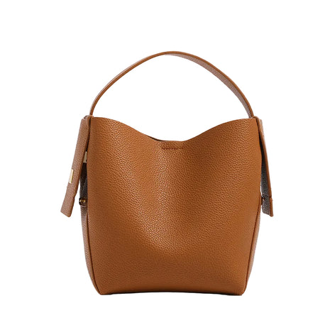 Vintage HQ Leather Commuter Handbag – Classic Vintage Style with Everyday Versatility light brown