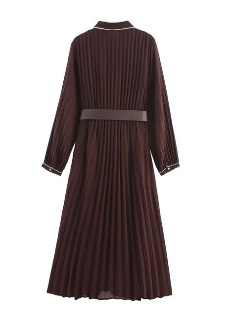 Versatile Dark Brown Casual Dress for Work and Weekend Outfits