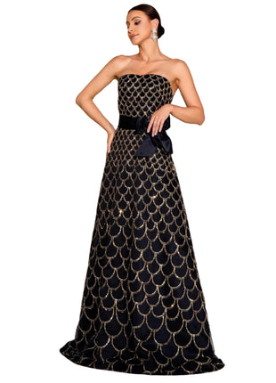 Versatile Black and gold Sequin Dress for Special Occasions