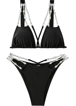 Women's Bling Summer Bikini blndl black