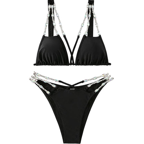 Women's Bling Summer Bikini blndl black