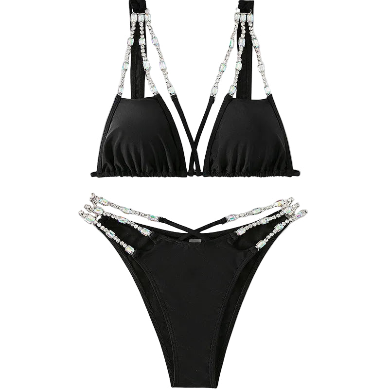 Women's Bling Summer Bikini blndl black
