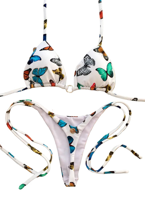 
Butterfly Print High-Waist Bikini for Women

Brazilian Style Butterfly Swimwear

Women's Butterfly Two-Piece Beach Bikini

Versatile Butterfly Brazilian Bikini Set