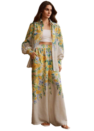 Versatile Floral Blouse and Pants Outfit for Everyday Wear