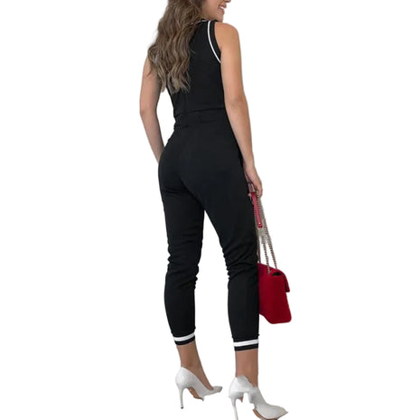 Stylish Black Sleeveless Jumpsuit for Travel and Weekend Outfits