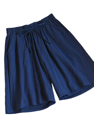 Versatile Women's Cotton and Linen Loose Shorts