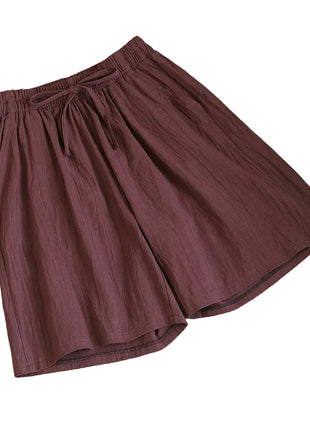 Versatile Women's Cotton and Linen Loose Shorts blndl