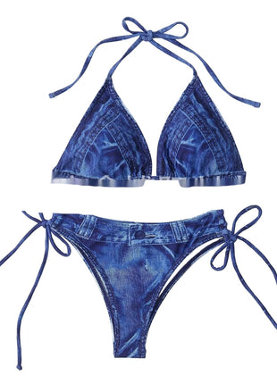 Women's Denim Two-Piece Bikini Set
Denim Look Bikini for Beach Holidays
Stylish Women's Denim Inspired Swimwear
Quick-Drying Denim Style Bikini Set
Versatile Denim Two-Piece Bikini