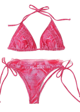 Women's Denim Two-Piece Bikini Set
Denim Look Bikini for Beach Holidays
Stylish Women's Denim Inspired Swimwear
Quick-Drying Denim Style Bikini Set
Versatile Denim Two-Piece Bikini