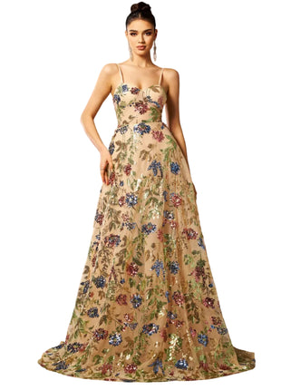 Versatile Women's Sequined Party Maxi Dress