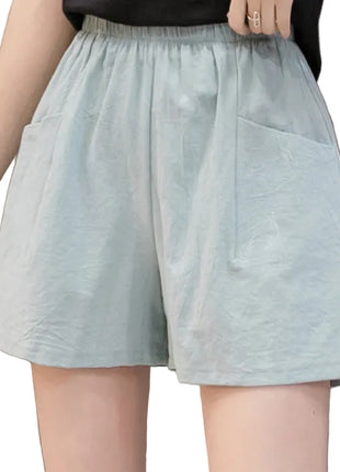 Versatile Women's High Waist Cotton Summer Shorts