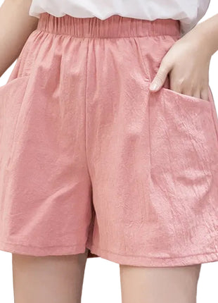 Versatile Women's High Waist Cotton Summer Shorts