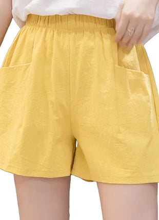 Versatile Women's High Waist Cotton Summer Shorts
