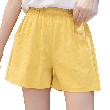 Versatile Women's High Waist Cotton Summer Shorts