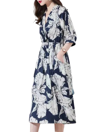 Versatile Women's Vintage-Inspired Midi Dress